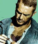 Steve McQueen, Papillon, the Butterly Painting by Thomas Pol