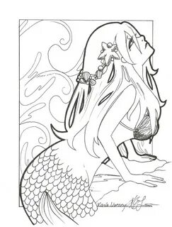 Mermaid Coloring Pages Easy at GetDrawings Free download
