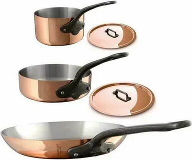 Mauviel M'Heritage M250C Copper Cookware Set - 5 Pieces for 