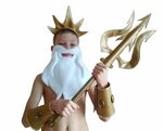 Poseidon Costume Halloween God Cosplay King Triton Man Etsy 