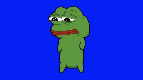 Sad dancing Pepe the frog HD blue screen - YouTube