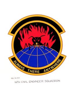 Approved Insignia of the 16th Civil Engineer Squadron - U.S.