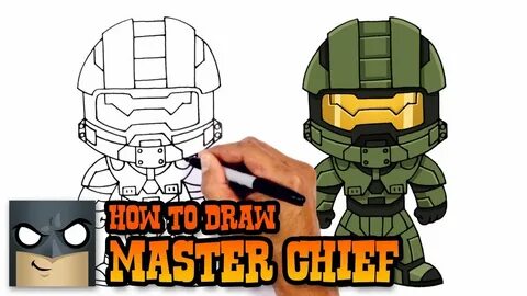 How to Draw Master Chief Halo - YouTube