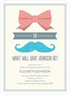 Baby Shower Invitations - Bow or Boy by Tiny Prints Baby sho
