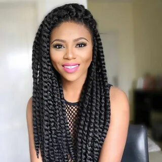 Image result for celebrities in nigeria with crochet hairsty