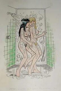 Comic-Images " Betty & Veronica Nude in the Shower