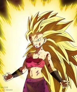 Dragon Ball Super - Caulifla Super Saiyan 3 by razorzeshu An