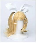 Japanese Anime Vocaloid Kagamine Rin Party Cosplay Wig Yello