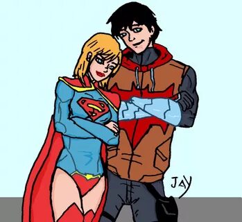 Jaykara by Jasontodd1fan on @DeviantArt Red hood, Supergirl,