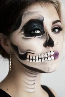 Easy Half Skeleton Makeup Tutorial - Фото база