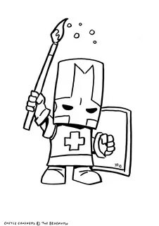 Castle Crashers Free Coloring Pages Sketch Coloring Page