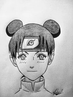 TENTEN FROM NARUTO Naruto sketch drawing, Anime character dr