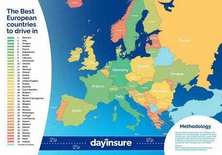 Best European countries to drive in Dayinsure