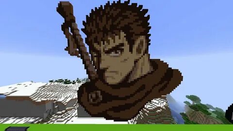 Guts Berserk minecraft pixel art - YouTube