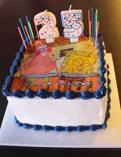 #spongebob #cake 25th birthday cakes, Funny birthday cakes, 