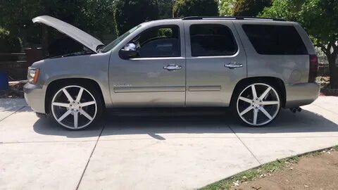 Chevy Tahoe 2009 on 26" DUB wheels - YouTube