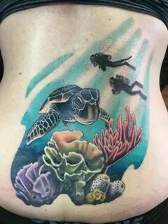 My new turtle, scuba tattoo Dove tattoos, Scuba tattoo, Scub