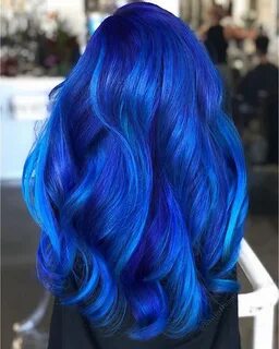 Dark Blue Hair Color #Pravana Vivids #Blue Topaz #Violet #Bl