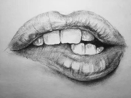 Biting Lips Drawings Pencil All in one Photos