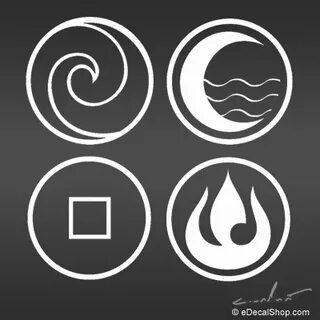 Avatar: The Last Airbender Photo: element logos Elements tat