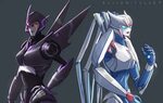 Shattered Glass Arcee and Airachnid by Raikoh-illust Transfo