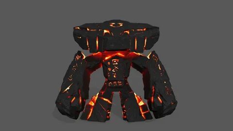 lava monster Model 3D in Monster 3DExport