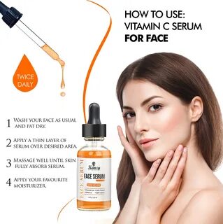 30ML Vitamin C Face Serum VC Remove 3 Ways to Apply Vitamin C Serum for Bes...