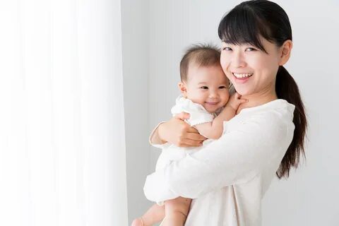 portrait of asian mother and baby in living room GNR Public 