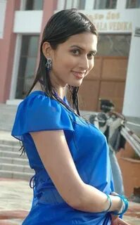 Gowri Pandit in Blue Saree Spicy Pics - andhraidle