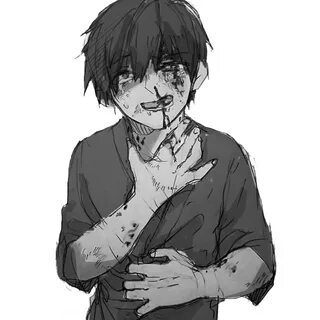 anime animeboy sad pain edgy 269914034025211 by @echozxi