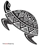 Turtle Tattoos Polynesian and Hawaiian Tribal Turtle Designs