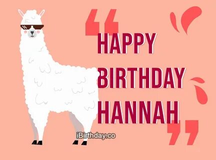 Hannah Lama Birthday Meme - Happy Birthday