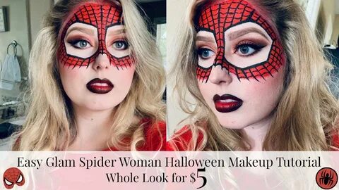 Super Easy Last Minute Halloween Makeup Tutorial: SPIDER WOM