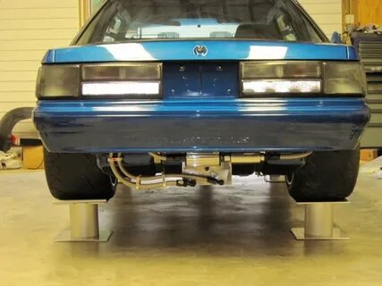 Foxbody mustang tubbed and stuffed with rubber Notchback mus