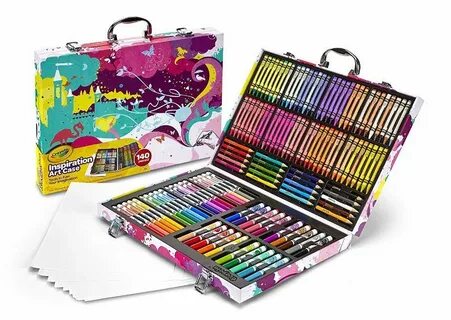 Crayola 04-2555 Inspiration Art Case Coloring Set for sale o