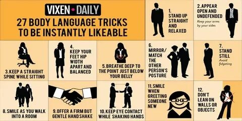 27 Body Language Tricks To Be Instantly Likeable How to be l
