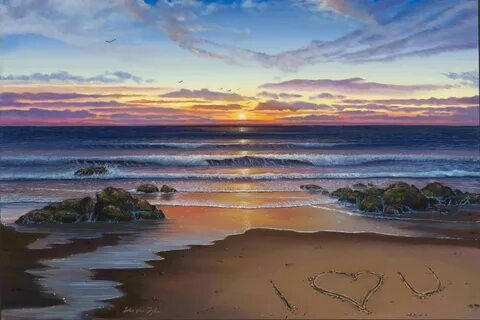 Ocean Sunset paintings
