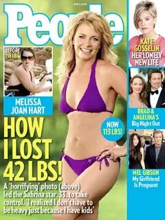 Cele bitchy Melissa Joan Hart in a bikini on the cover of Pe