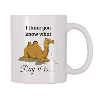 Hump Day Funny Camel Coffee or Tea Mug Guess What Day It Is 