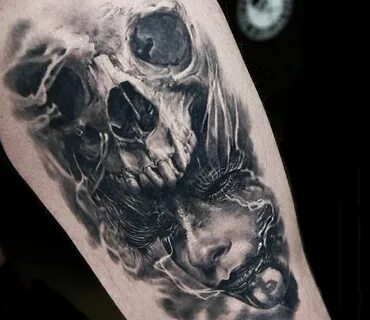 Horror tattoo by Seunghyun Jo Post 14138 Horror tattoo, Grey