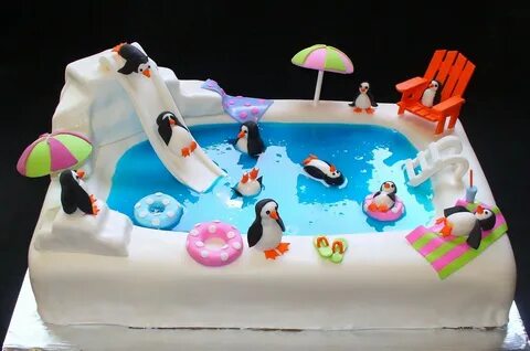 Pool cake, Pool party cakes, Party cakes