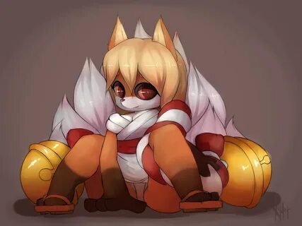 Nine tailed fox girl by Xyder Submission Inkbunny, the Furry