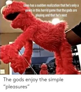 Elmo Has a Sudden Realization That He's Only a Pawn in This 