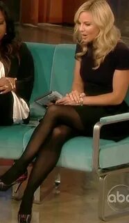 Celebrity Legs and Feet in Tights: Elisabeth Hasselbeck`s Le