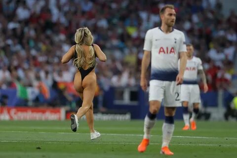 Naughty blonde ass drilled on soccer field.