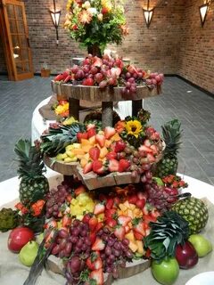 Fruit display wedding, Fruit display, Veggie display