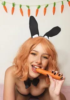 Diddly Easter Bunny Eats a Carrot Lewd ASMR Video - DirtyShi