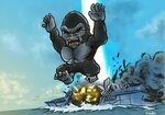 King Kong Leap Godzilla Vs Kong Know Your Meme - Mobile Lege