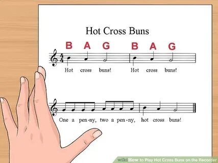 How to Play Hot Cross Buns on the Recorder: 11 Steps