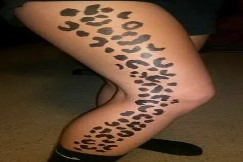 Cheetah print tattoo cheetah print thigh tattoo the best hip